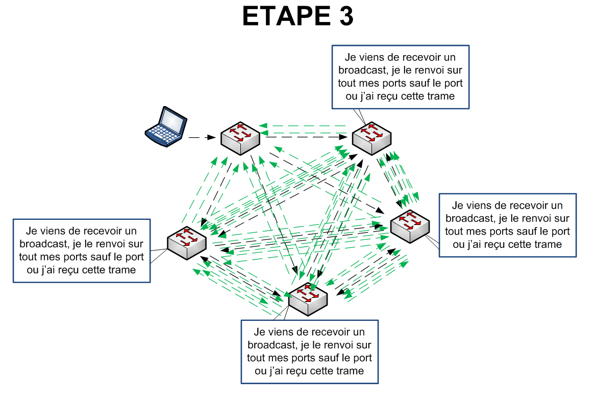Spanning Tree - Etape 3