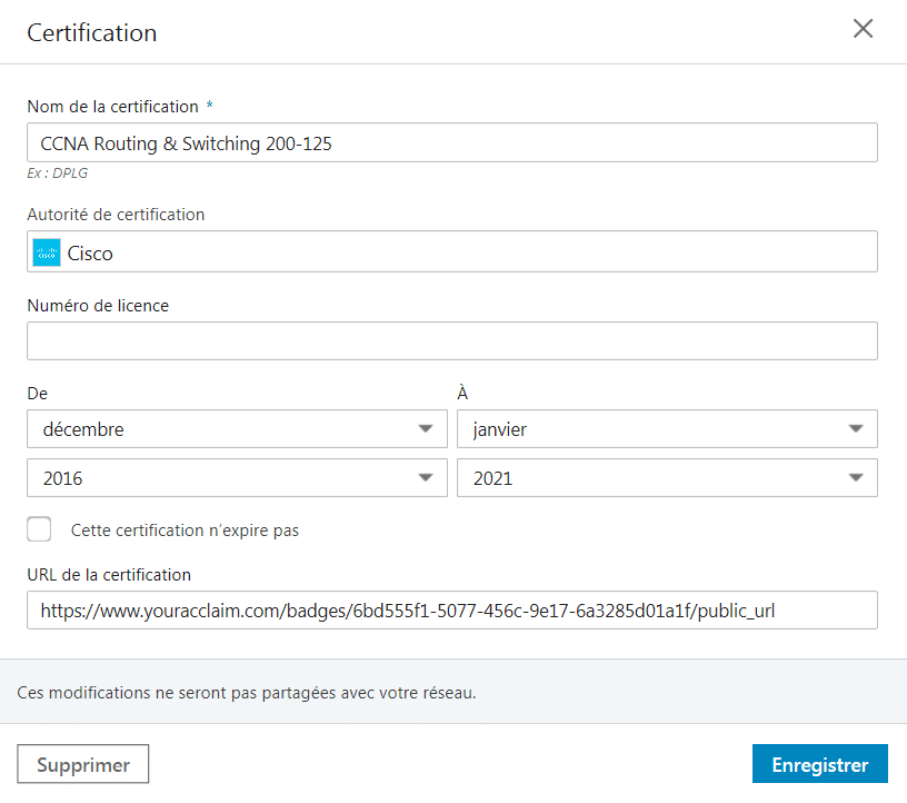 LinkedIn CCNA