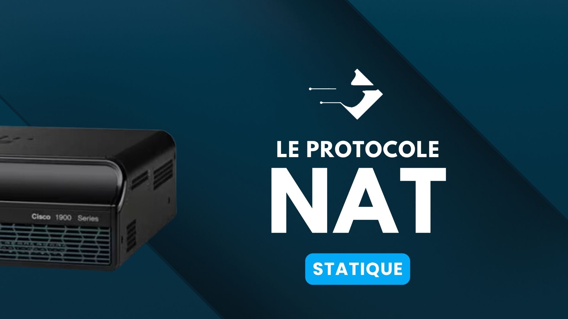 Image du protocole NAT statique pour illustrer un article sur la configuration du NAT statique sur un équipememnt cisco dans le but de se préparer à la certification CCNA
